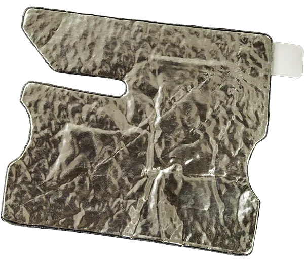 a Thermapatch™ peel-and-stick heat shield - 3 A flexible, peel-and-stick heat shield