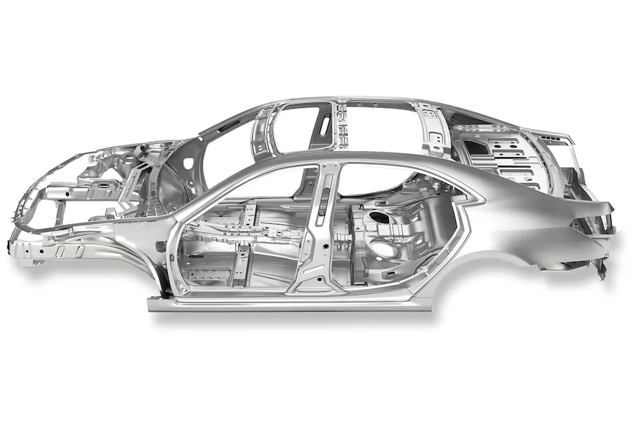 An automobile body-in-white An automobile body-in-white